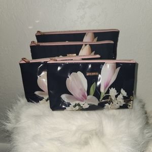 TED BAKER Set of four makeup/toiletry bags